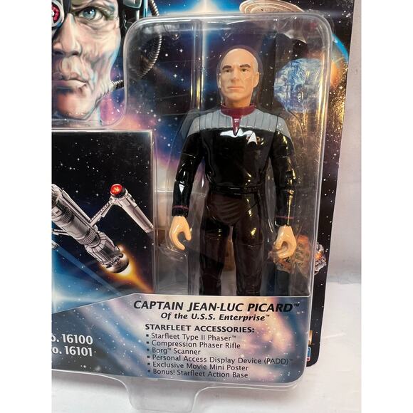 1996 Playmates - Star Trek First Contact - Captain Jean-Luc Picard - NOS - Picture 2 of 5